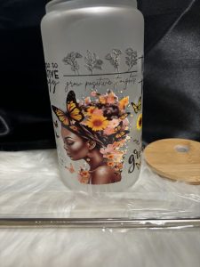 Frost beer can glass 16 ounce